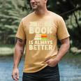 The Book Is Always Better Thriller Men's Comfort Colors T-Shirt Mustard The Book Is Always Better Thriller Men's Comfort Colors T-Shirt Mustard