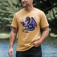 Book Lover Dragon Reading Cool Fantasy Women Girls Kids Men Men's Comfort Colors T-Shirt Mustard