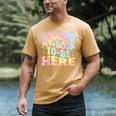 Book Readers I Closed My Book To Be Here Men's Comfort Colors T-Shirt Mustard