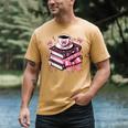 All Booked For Valentine's Teacher Coquette Bow Coffee Book Men's Comfort Colors T-Shirt Mustard All Booked For Valentine's Teacher Coquette Bow Coffee Book Men's Comfort Colors T-Shirt Mustard
