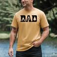 Camping Dad Father's Day Outdoor Bushcraft Camper Men's Comfort Colors T-Shirt Mustard