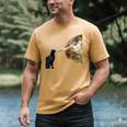 Cat Shirts For MenWomen Cat Shirts For Cat DadMom Men's Comfort Colors T-Shirt Mustard