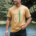 Cheer Dad Flag Green Cheerleading Men's Comfort Colors T-Shirt Mustard