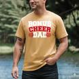 Cheer Stepdad Bonus Cheer Dad Red Men's Comfort Colors T-Shirt Mustard
