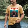 Chocolate Lab Jowls Labrador Retriever Dog Mom Dad Men's Comfort Colors T-Shirt Mustard