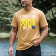 I Chose The Psycho Path Psychology Major Graduation Men's Comfort Colors T-Shirt Mustard