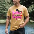 Class Of 2022 Four Degrees Hotter Graduation Day Master Grad Men's Comfort Colors T-Shirt Mustard
