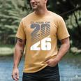 Class Of 2026 High School Senior Graduation Grey Sport Style Men's Comfort Colors T-Shirt Mustard