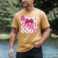 Class Of 2026 Senior Coquette Pink Bow Graduation Family Premium Tri-Blend Men's Comfort Colors T-Shirt Mustard