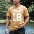 Class Of Two Thousand 18 Shirt Graduation T-Shirt Men's Comfort Colors T-Shirt Mustard