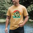 Have A Crappie Day Retro Fishing Sarcastic Dad Men's Comfort Colors T-Shirt Mustard