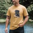 Cute Dragon Books Flower Bookworm Book Lover Men's Comfort Colors T-Shirt Mustard
