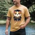 Cute Hamster Graduation Men's Comfort Colors T-Shirt Mustard