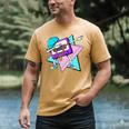 Dabbing Cassette Tape 70s 80s 80s Outfit Nostalgia Men's Comfort Colors T-Shirt Mustard