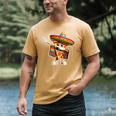 Dabbing Mexican Pizza Dance Food Lover Graduation Men's Comfort Colors T-Shirt Mustard