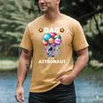 Dad Of The Astronaut Space Theme First Birthday Party Men's Comfort Colors T-Shirt Mustard