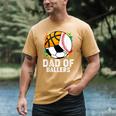 Dad Of Ballers Baseball Soccer Basketball Dad Men's Comfort Colors T-Shirt Mustard