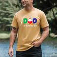 Dad Of The Big One Fishing Boy First Birthday Ofishally Men's Comfort Colors T-Shirt Mustard