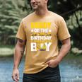 Dad Of The Birthday Boy Construction Theme Party Matching Men's Comfort Colors T-Shirt Mustard