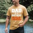 Dad Of The Birthday Girl Basketball Dad Family Matching Men's Comfort Colors T-Shirt Mustard