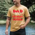 Dad Of The Birthday Girl Strawberry Family Matching Men's Comfort Colors T-Shirt Mustard