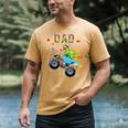 Dad Building Blocks Monster Truck Dinosaur Birthday Men's Comfort Colors T-Shirt Mustard