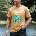 Dad To Be Dinosaur Baby Shower For Boy Men's Comfort Colors T-Shirt Mustard