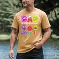 Dad Little Monster Kids 1st Birthday Party Family Monster Small Men's Comfort Colors T-Shirt Mustard