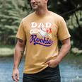 Dad Rookie Of Year 1st Birthday Baseball Theme Matching Men's Comfort Colors T-Shirt Mustard