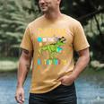 Daddy Of The Birthday Boy Family Matching Dinosaur Squad Men's Comfort Colors T-Shirt Mustard