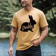 Daddy Bunny Rabbit Father Dad Easter Men's Comfort Colors T-Shirt Mustard