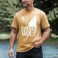 Daddy Wolf Matching Family Tribe Wolves Moon Men's Comfort Colors T-Shirt Mustard Daddy Wolf Matching Family Tribe Wolves Moon Men's Comfort Colors T-Shirt Mustard