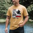 Daddysaurus T-Rex Dad Dinosaur Daddy Saurus Fathers Day Men's Comfort Colors T-Shirt Mustard