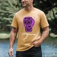 My Dads Fight Is My Fight Immune ITP Awareness Men's Comfort Colors T-Shirt Mustard
