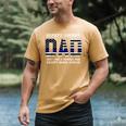 Deputy Sheriff Dad Much Cooler Fathers Day Thin Blue Line Men's Comfort Colors T-Shirt Mustard
