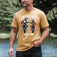 Dirt Bike Family Father Son Motocross Off-Road MX Dad Boys Men's Comfort Colors T-Shirt Mustard