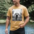 Dog Mom Dad Alien Selfie Weimaraner UFO For Men Women Men's Comfort Colors T-Shirt Mustard