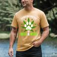 Dogs And Weed Dad Mom Dog Lover Cannabis Marijuana For Men Women Men's Comfort Colors T-Shirt Mustard