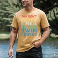 You Don't Scare Me I Have Twin Boys Dad Mom Men's Comfort Colors T-Shirt Mustard