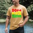 Dope Teacher African American Graduation History Month Men's Comfort Colors T-Shirt Mustard