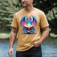 Dragon Reading Book Lover Men's Comfort Colors T-Shirt Mustard