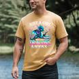 Dragon Reading Just A Girl Who Loves Dragons And Books Men's Comfort Colors T-Shirt Mustard
