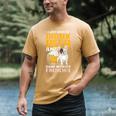 Drink Beer & Hang With My Frenchie French Bulldog Dad For Men Women Men's Comfort Colors T-Shirt Mustard
