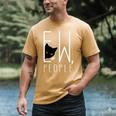 Ew People Cat Introvert Anti-Social Men's Comfort Colors T-Shirt Mustard