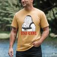 Family Guy Peter Stewie Dad Life Distressed Big Chest Logo Men's Comfort Colors T-Shirt Mustard