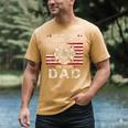 My Favorite Firefighter Calls Me Dad Fireman Father Saying Men's Comfort Colors T-Shirt Mustard