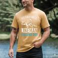 My Favorite Lineman Calls Me Dad American Football Lineman Men's Comfort Colors T-Shirt Mustard