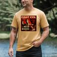Fight Evil Read Books Propaganda Poster Men's Comfort Colors T-Shirt Mustard