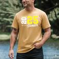 Football Senior Night Football Senior 2025 Graduation 55 Men's Comfort Colors T-Shirt Mustard