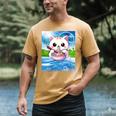 Frutiger Aero Aesthetic Tech Kawaii Ramen Cat Fishes Men's Comfort Colors T-Shirt Mustard Frutiger Aero Aesthetic Tech Kawaii Ramen Cat Fishes Men's Comfort Colors T-Shirt Mustard
